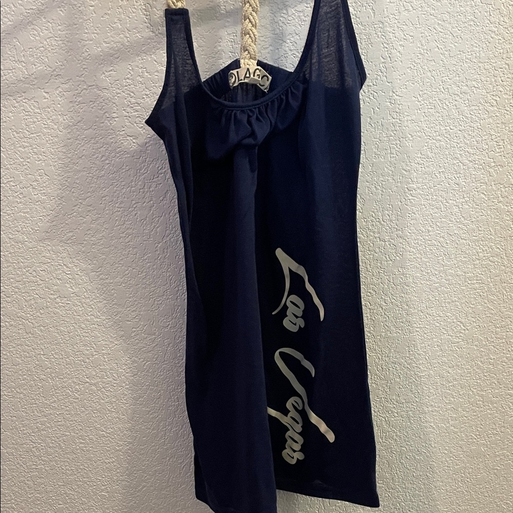Las Vegas Navy Sleeveless Dress